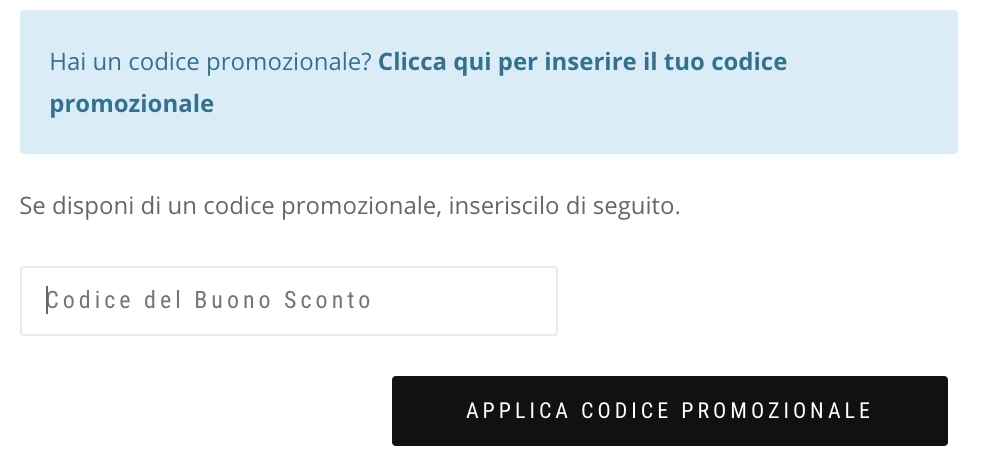 Come utilizzare un buono sconto Come utilizzare un buono sconto – Screenshot 2020 04 25 at 12.55.06