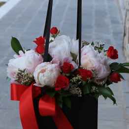 flower bag rose e peonie