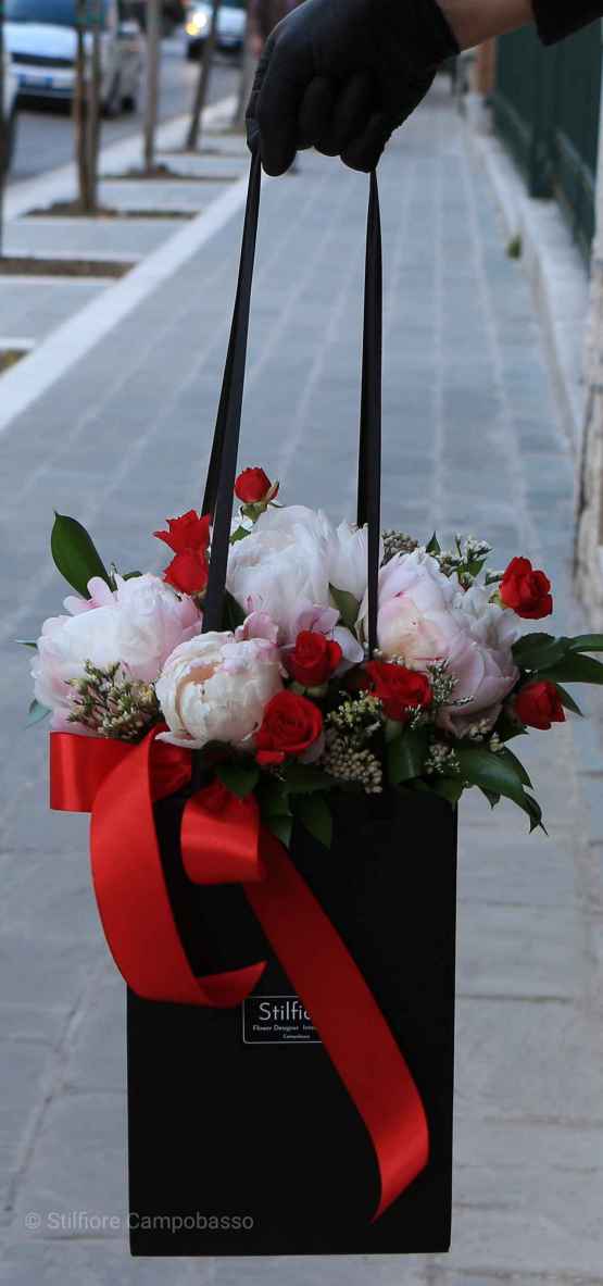 flower bag rose e peonie
