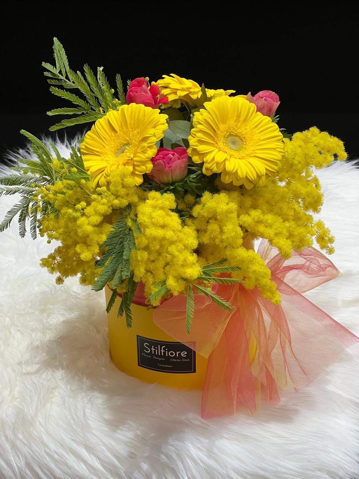 Flowerbox con gerbere e mimosa – 1000031631